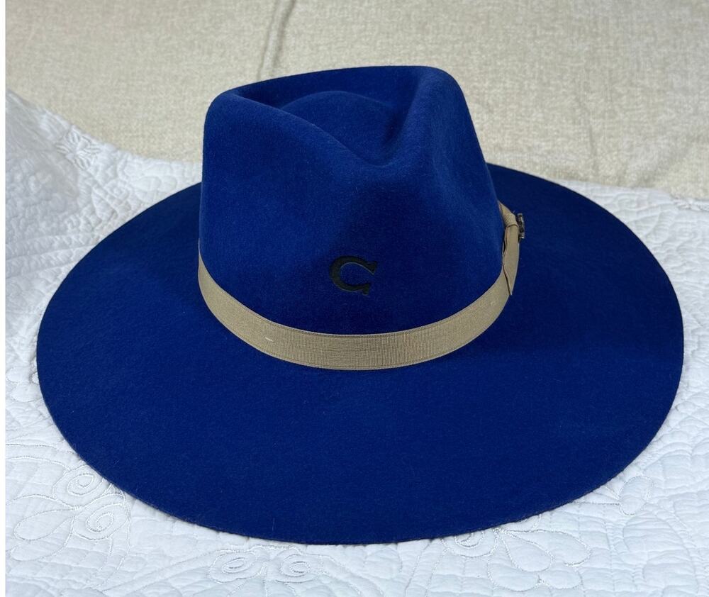 Charlie 1 Horse Women's Blue NWT Highway Wool Felt Western Cowboy Hat Ranch Wear